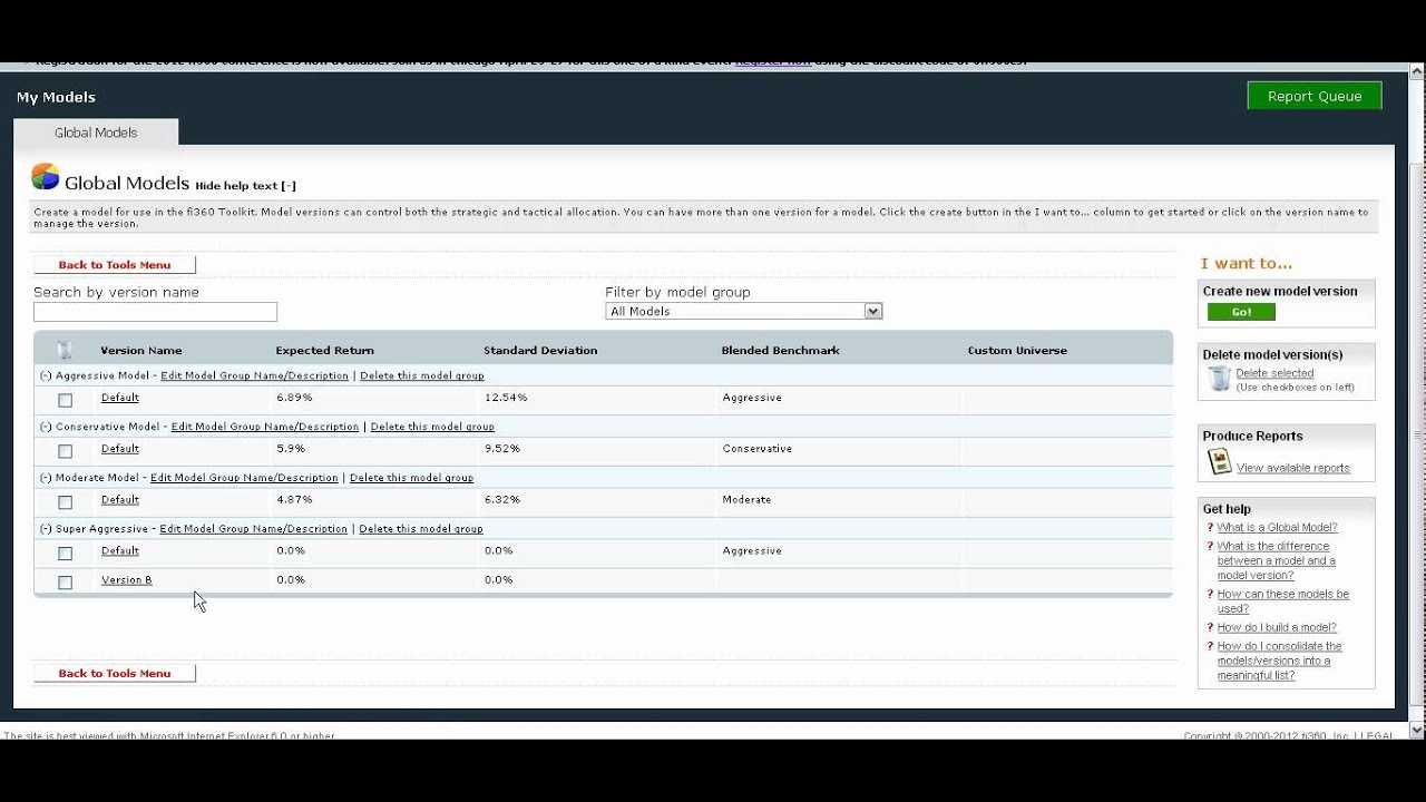 Building models in the My Models section of the fi360 Toolkit YouTube