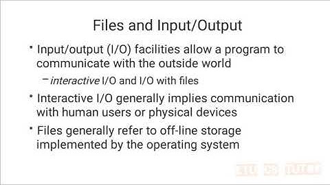 KTU CS403 Programming paradigms (S7 CSE) - Module 2 Part 12 - Files and input/ output