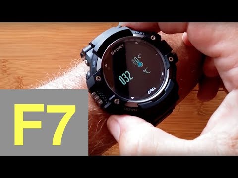 No.1 F7 Rugged IP67 Waterproof Sports GPS Smartwatch: Unboxing & Review