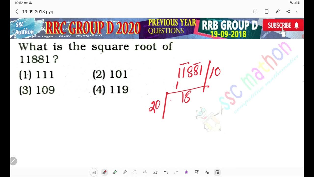 what-is-the-square-root-of-11881-youtube