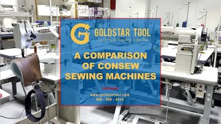 Product Showcase - A Comparison of Consew Sewing Machines - Goldstartool.com - 800-868-4419