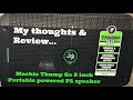 Mackie thump go 8 portable batterypowered  my thoughts and review