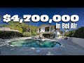 Homes for sale in los angeles stunning modern tuscan style house tour in bel air