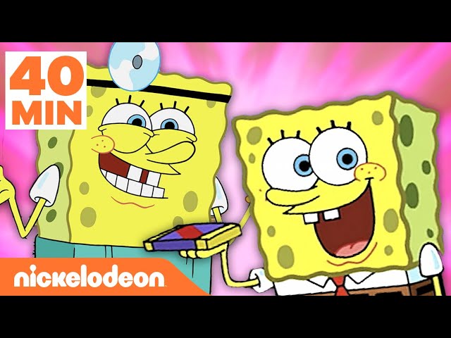 SpongeBob | 40 MENIT Pekerjaan Terlucu SpongeBo | Nickelodeon Bahasa class=