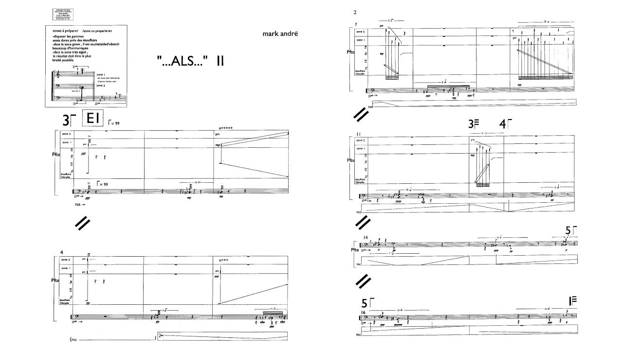 Mark Andre - ...als... II (Audio + Full Score)