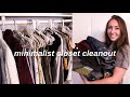 minimalist closet cleanout | declutter + organize | Michaela Cook