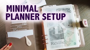 A5 Planner Flip | Minimal Functional Finance Set Up | C&P + Ellemon Paper Co + 8Lotus | missmyluck91