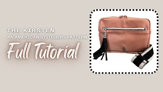 The Kirsten by Amercian Stitchers made by Simply Classic #simplyclassic #sewingbag #handmadebag