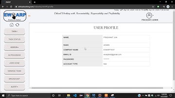 #30 EWARP  (digital checklist - Manager Console) - VIEW PROFILE
