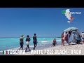 Vada italy walk on the free white beach in tuscany  toscana