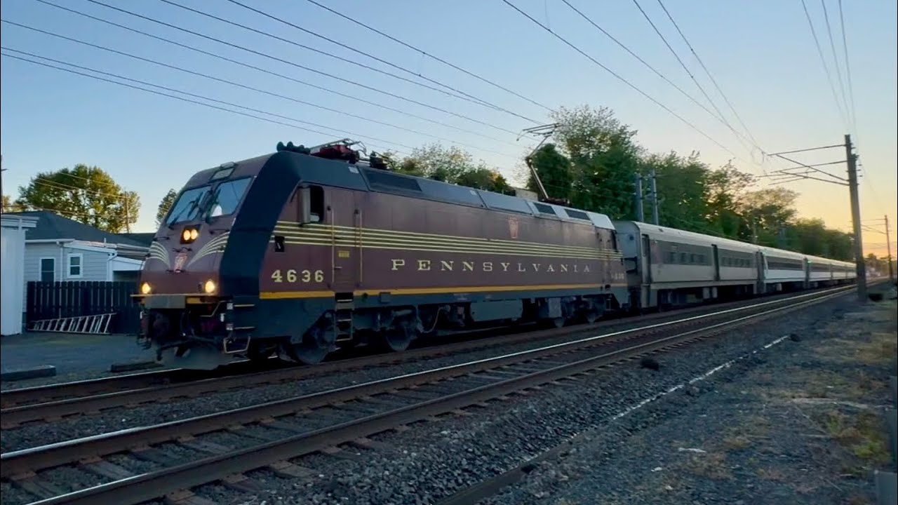 NJ Transit ALP-46A #4636 (PRR Heritage Unit) NJCL Train 3271 White
