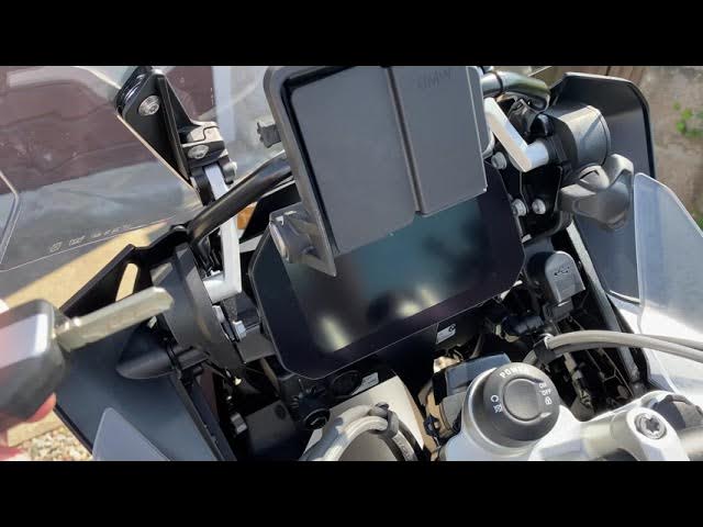 BMW Motorrad phone holder for sat nav preparation 