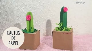 CACTUS DE PAPEL (DECORACIÓN HOGAR U OFICINA) - EO131