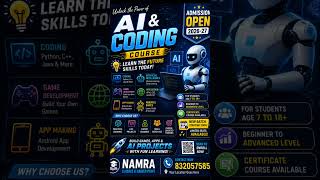 🚀 AI & Coding Free Demo Class 🤖💻🎓 For 18+ Students CareerHashtags#AI #brightfuture #freedemoclass