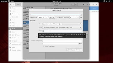 Create LUKS encrypted USB drive in Fedora