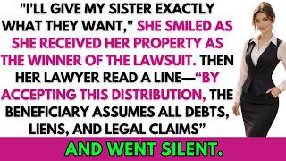 Full I Gave Those Greedy Heirs Exactly What My Sister Wanted—Then Her Lawyer Read One Line And Froze… Update