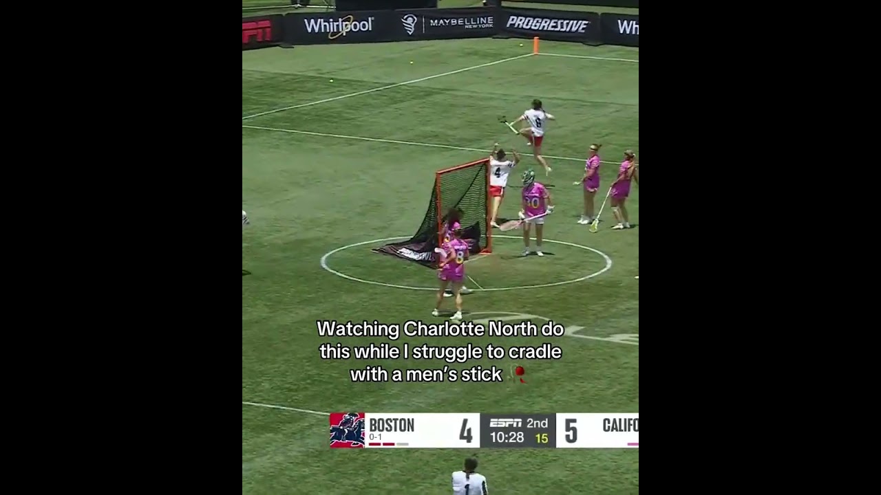 How does she keep the ball in her stick?! 😭 (via @WomensLacrosseLeague ESPN+)
