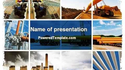 Pipeline PowerPoint Template by PoweredTemplate.com