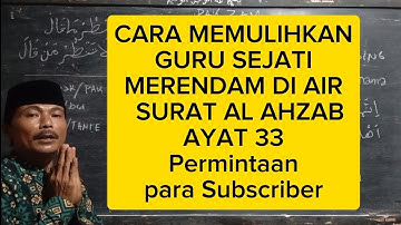 GURU SEJATI DIPULIHKAN DENGAN CARA MERENDAM, Simak video selengkapnya