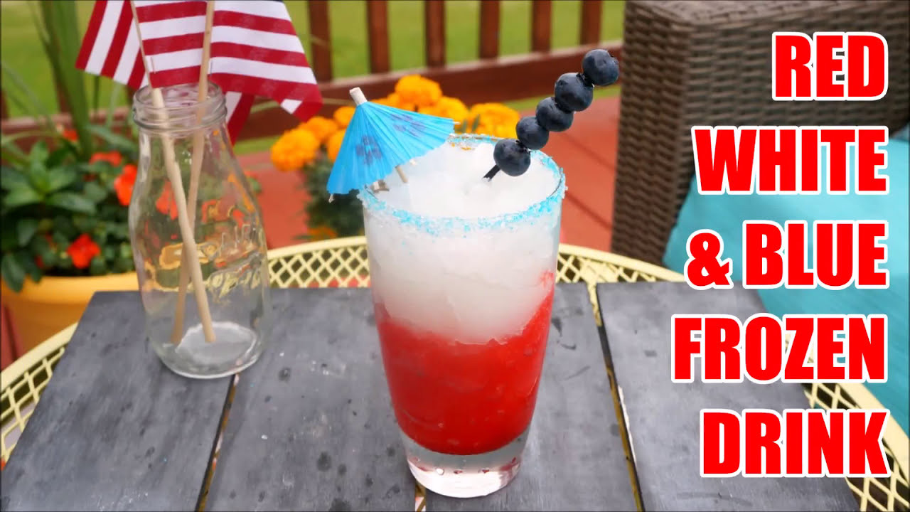 Easy Red White and Blue Frozen Layered Drink
