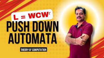 Push Down Automata(PDA) for WcW^r ┃TOC ┃Theory of Computation