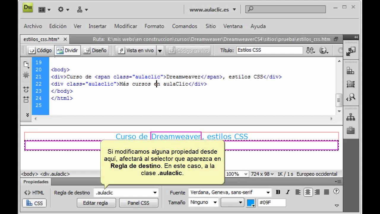Resultado de imagen para estilos css avanzados aulaclic