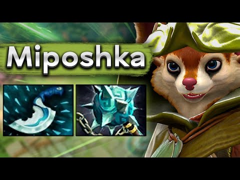 Видео: Мипошка на Худвинк с идеальными врывами! - Miposhka Hoodwink 7.35 DOTA 2