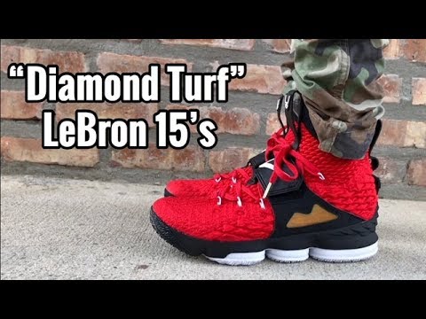 lebron 15 diamond turf on feet