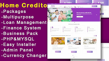 Home Credito loan management, finance multipurpose system  | Business Plans | Web App - PHP PDO OOPS
