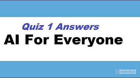 Coursera Quiz Answers | AI For Everyone | Week 1 Quiz and Answers | Quiz 100% Solved!