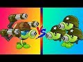 Plants vs. Zombies 2 GATLING PEA vs THREEPEATER!