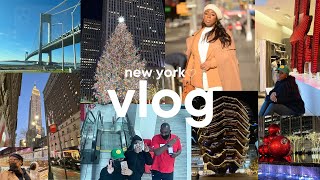 NYC VLOG | VLOGMAS, ROCKEFELLA TREE, SAKS HOLIDAY LIGHTS, TIMES SQUARE, THE VESSEL| SINCERELYTKAY