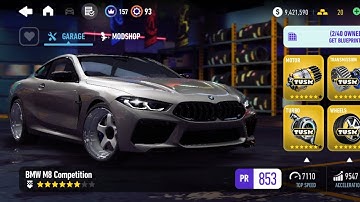 NFS NO LIMITS ☆《 BMW M8 COMPETITION 》☆《 UPGRADING 》☆《 6 STARS 》☆《 6 NEW PARTS 》