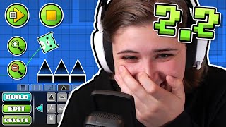 THE 2.2 EDITOR IS CRAZY (ft. Wulzy)  Geometry Dash