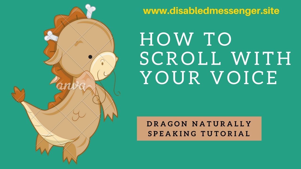 Dragon NaturallySpeaking tutorial: How to scroll faster or slower with ...