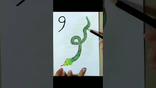 How to draw a snake 🐍