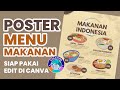 POSTER PROMOSI MAKANAN INDONESIA GRATIS | FREE TEMPLATE CANVA