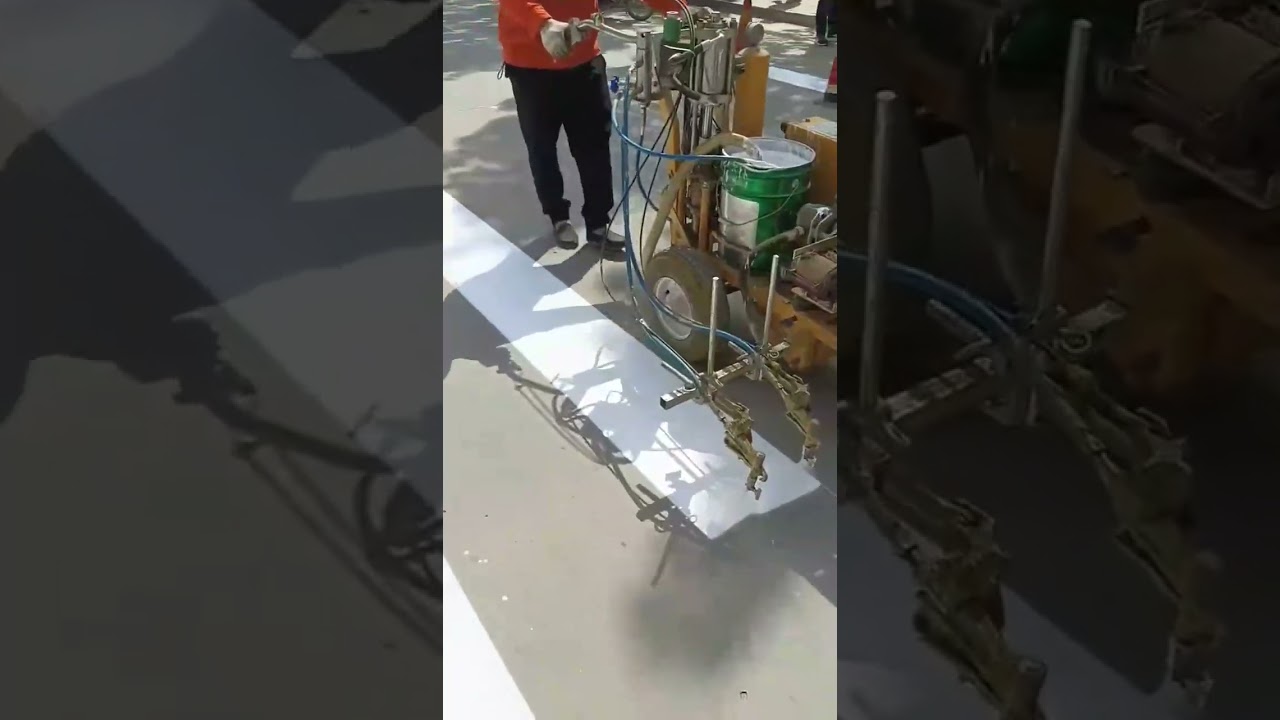 LXD-18L high pressure airless cold paint spray road marking machine 