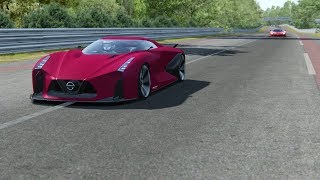 Onboard Nissan Concept 2020 Vision GT vs Supercars at Circuit de La Sarthe  Le Mans