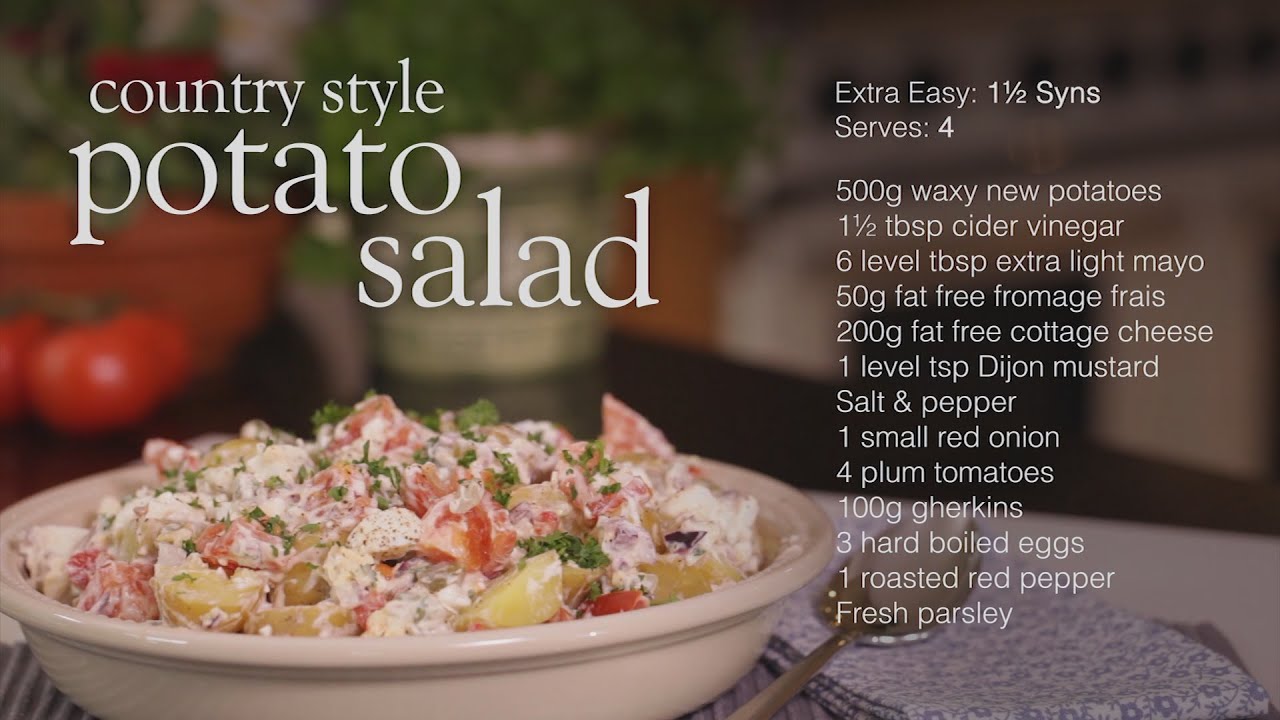 Slimming World Potato Salad Youtube
