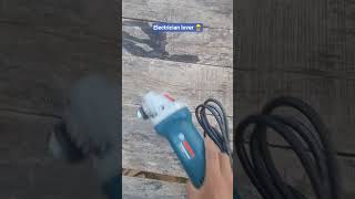 my new machine bosch gws 800 waat angle grinder electrician lover 👷🏽 #boschpowertools #short video