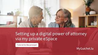 Setting up a digital power of attorney via my private eSpace (tutorial for the principal)