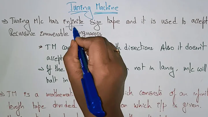 Turing machine ( TM)  | Introduction | Part-1/2 | TOC | Lec-85 | Bhanu Priya