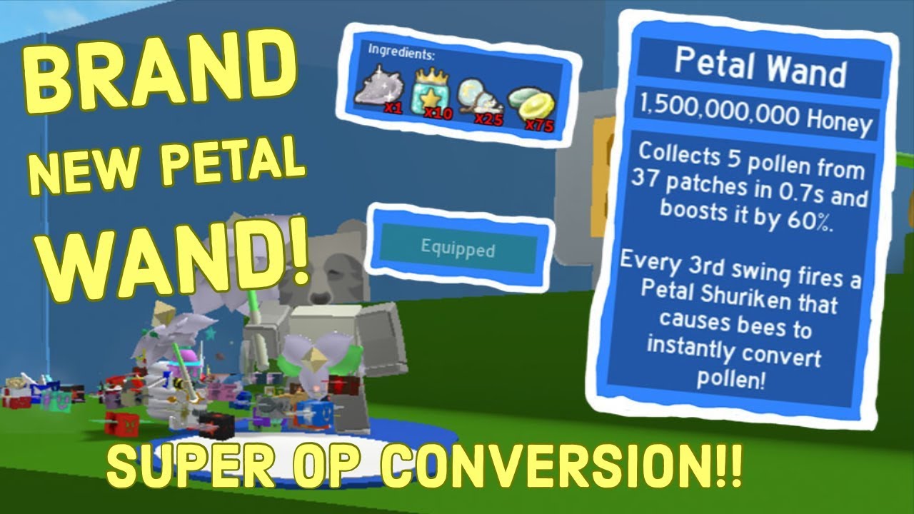 Roblox Bee Swarm Simulator IS THE NEW PETAL WAND WORTH IT, OR NOT