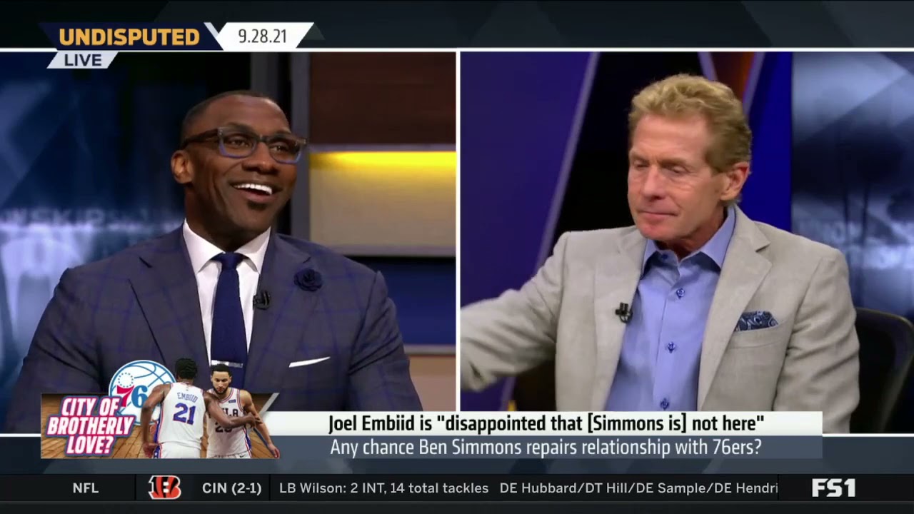 UNDISPUTED Skip & Shannon reacts Embiid didn't hold back when talking Simmons's future with 76ers