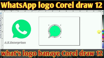 WhatsApp logo in Corel draw | what