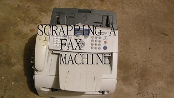E- Waste Scrapping: A Fax Machine!
