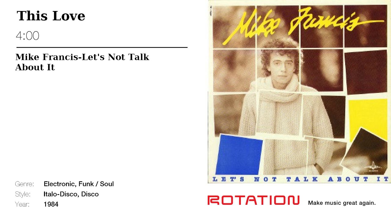 Mike Francis - This Love - YouTube