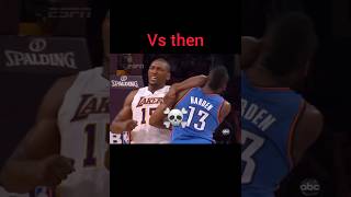 NBA fouls now VS then.😱☠️.          #viralvideo #nba #shorts