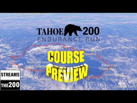 Tahoe 200 Ultra marathon course flyover video